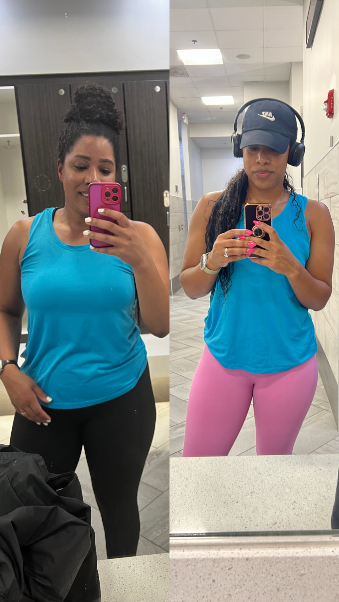 India Jonassaint's own 90 day transformation, before and after